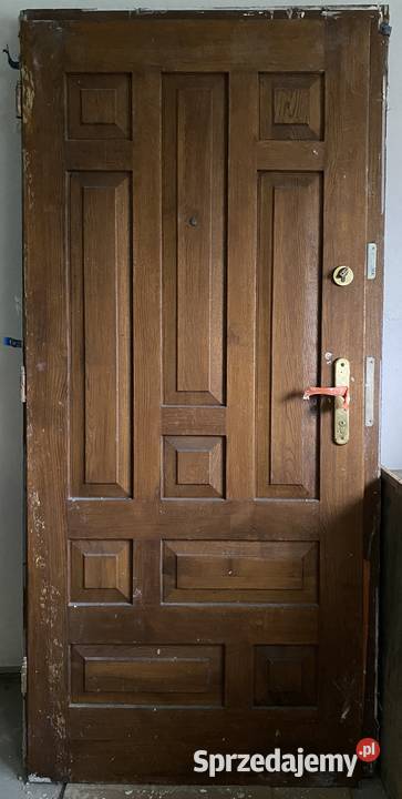 Drzwi dębowe zewnętrzne 99 x 209 Dębica