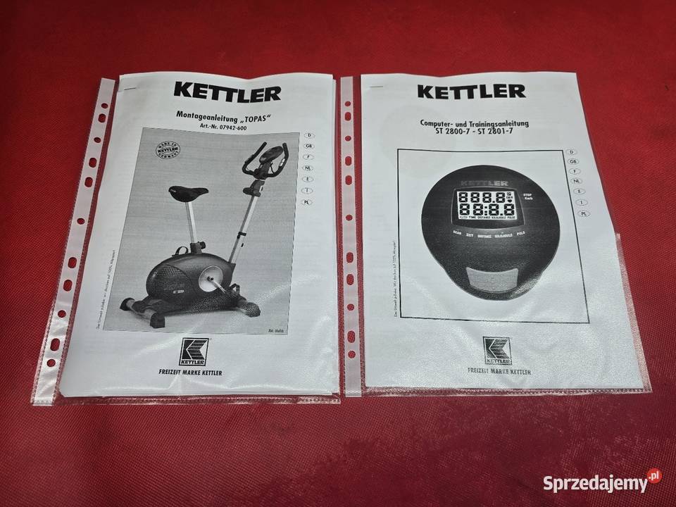 Kettler Topas Solidny Rower stacjonarny Sprzęt do ćwiczeń Ostrzeszów