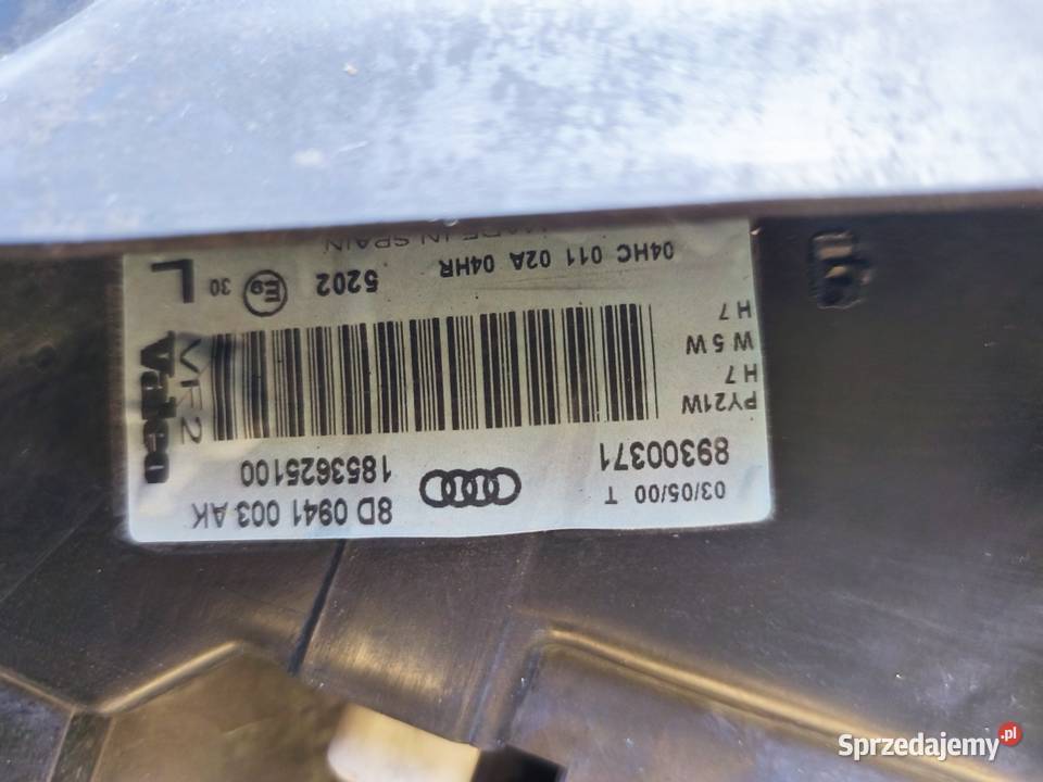 Audi a4 B5 lampy przód przednie Motoryzacja Kraśnik