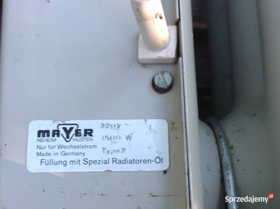 Grzejnik Elektryczny Olejowy MAYER 1500 W Nowa Sól