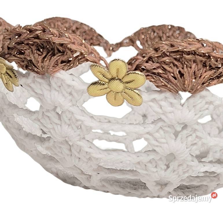 Miseczka na słodycze ręcznie wykonana biały małopolskie Krzywaczka