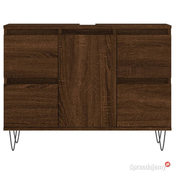 Szafka łazienkowa brązowy dąb 80x33x60 WM831659