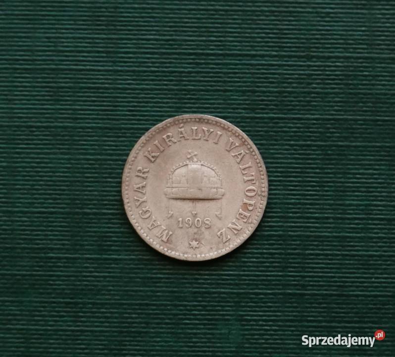 Węgry 2 fillery 1908r Gliwice