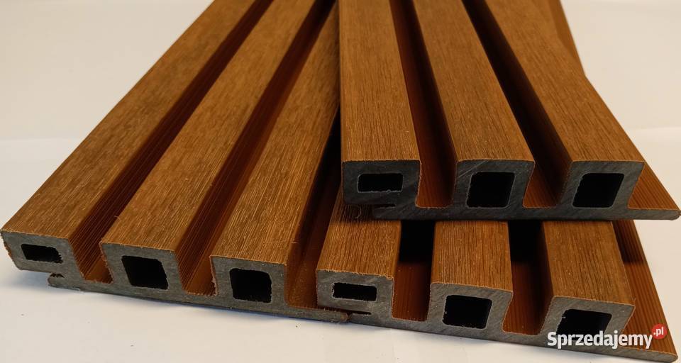 Deska elewacyjna lamele lamelowa 3D Newtechwood zewnętrzne Tarnów