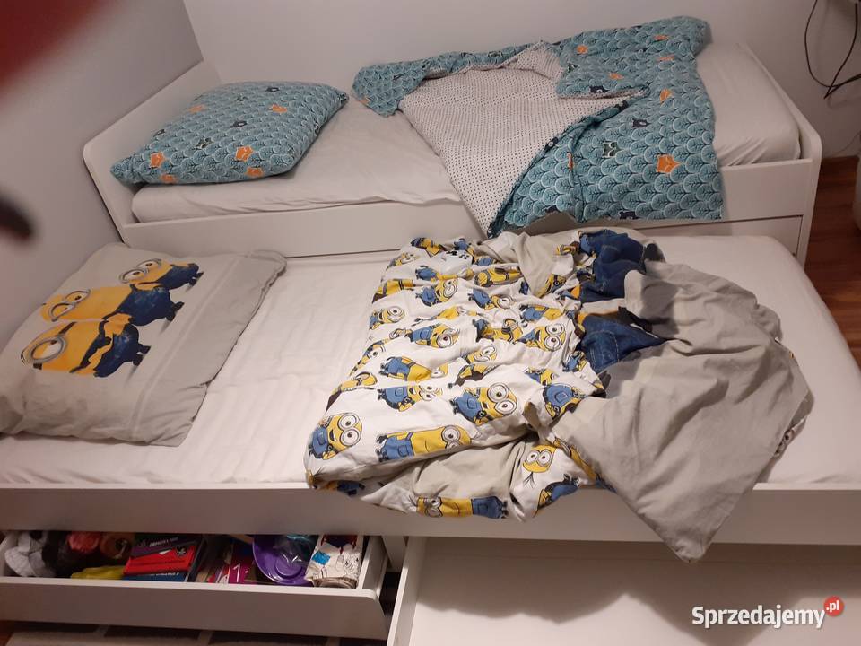 Podwójne wysuwane łóżko stan 90200 Nowy Sącz sprzedam