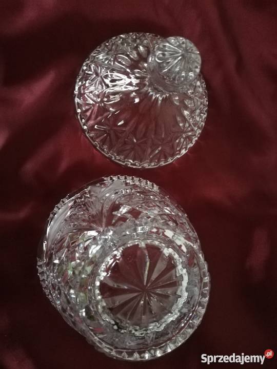 Bomboniera cukiernica kryształowa Ropa