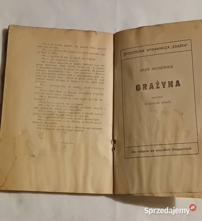 Juliusz Słowacki Kordian Sp Wyd Ksiażka 1946 r Koźminek