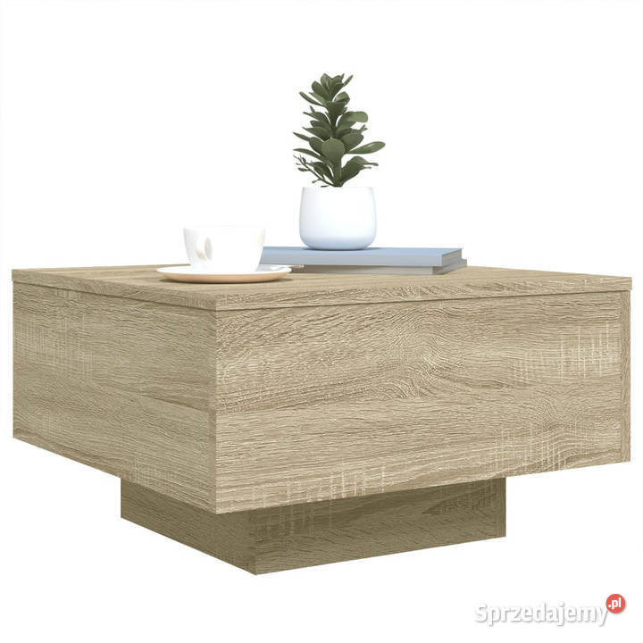 Stolik kawowy dąb sonoma 55x55x31 materiał Warszawa sprzedam