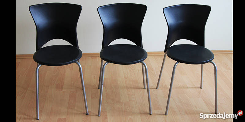 Krzesło czarne TANIE OKAZJA Stoły, krzesła, biurka