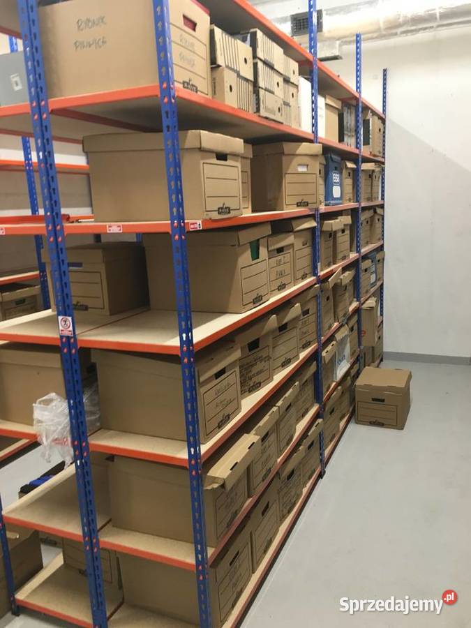 Regal do garażu magazynu sklepu regały kątownik Magazynowanie