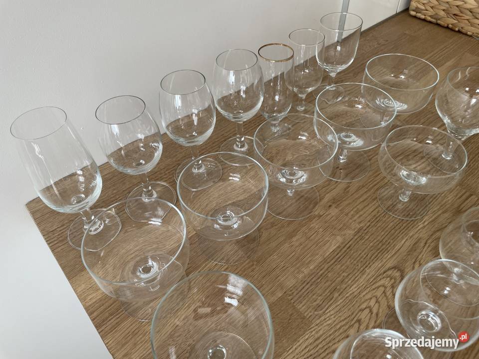 szkło kieliszki do alkoholi PRL pomorskie Pruszcz Gdański