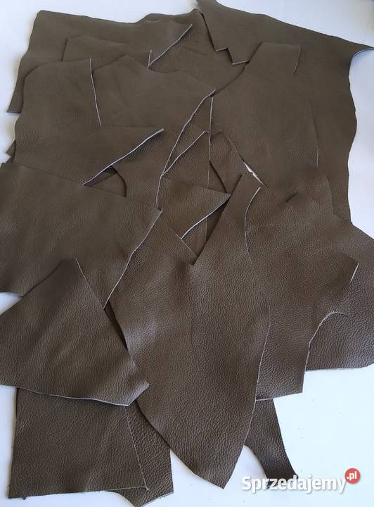 Skóra 610 g Licowa Włoska średnie i małe kawałki Rękodzieło Gdańsk