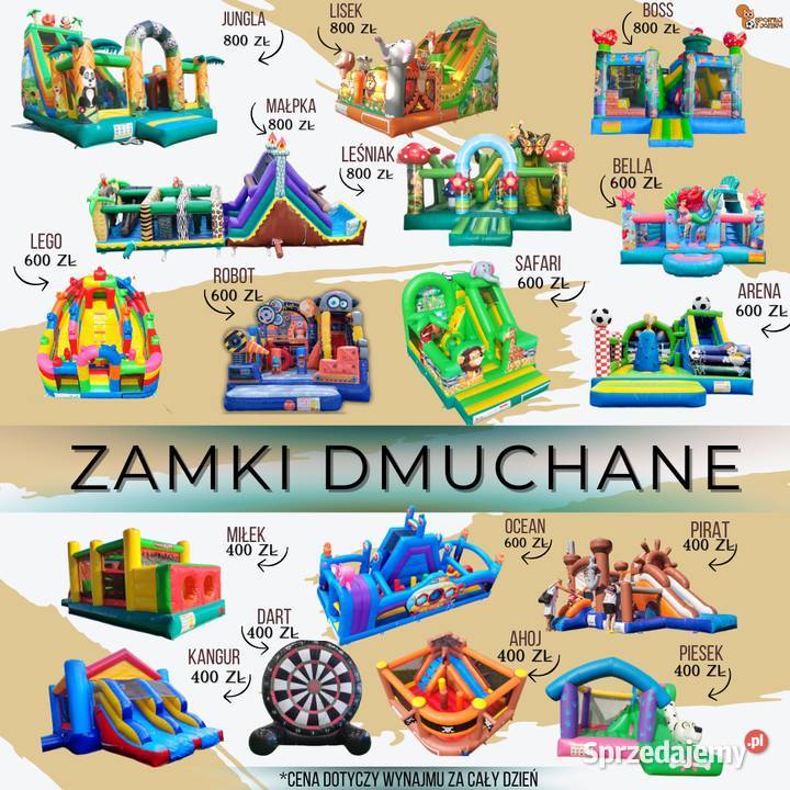 Zamek dmuchany Poznań Wynajem Dmuchaniec