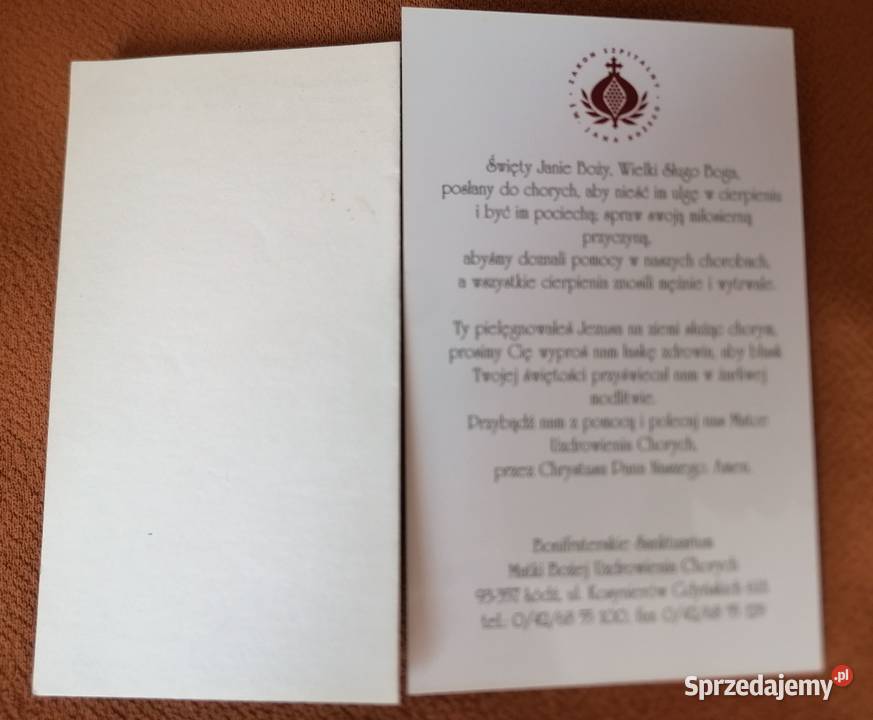 Obrazki święte papierowe zestaw 2 Pozostałe Łódź