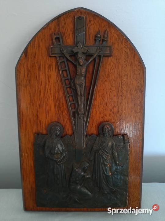 Płaskorzeźby na drewnianej podstawie z Tarnów