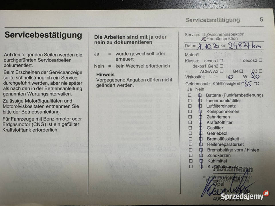 Opel Astra Pisemna Gwarancja 12 miesięcy K Astra Konin