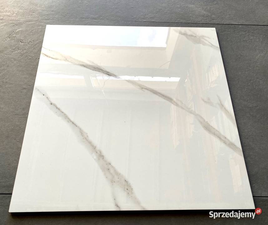 GRES POLEROWANY CALACATA CARRARA 60X60 WYSOKI łódzkie Łask