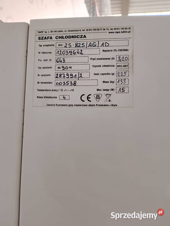 Witryna chłodnicza Rapa przeszklona z 2 stron dolnośląskie Wrocław