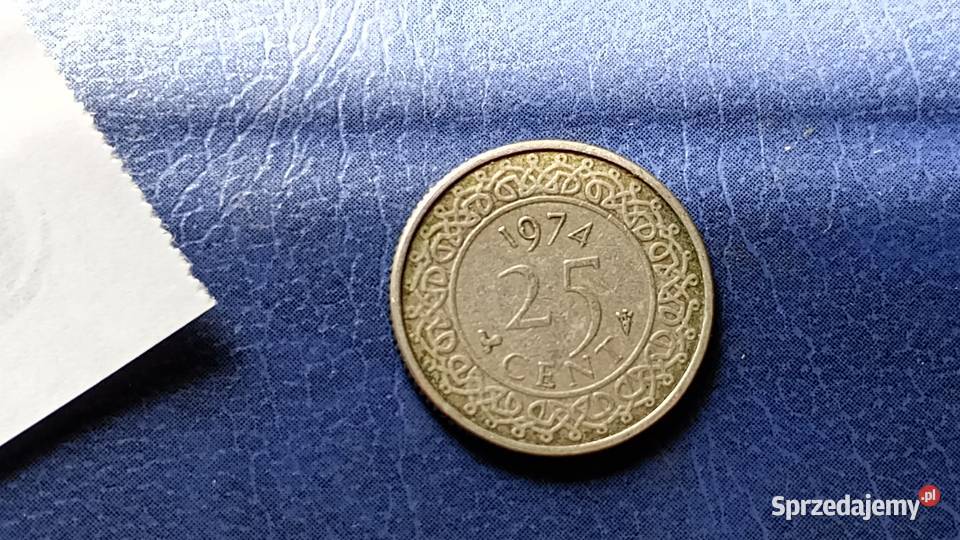 Stare monety 25 cent 1974 Surinam