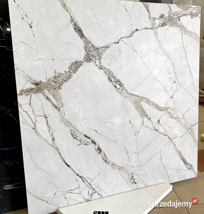 Gres marmur ze złotem 120x120 mat NOWOŚĆ