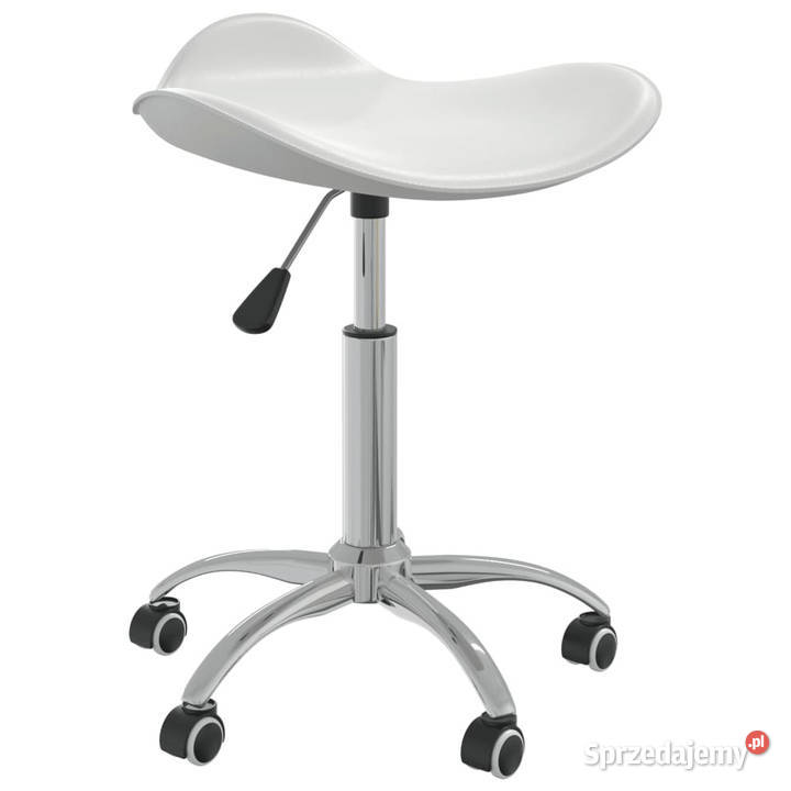 Taboret kosmetyczny biały sztuczna skóra Warszawa