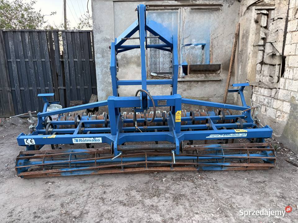 Agregat uprawowo siewny 3m Rolmako wał pakera Wilczyn