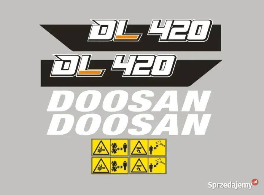 Naklejki oklejenie naklejka Doosan DL 420 Janików