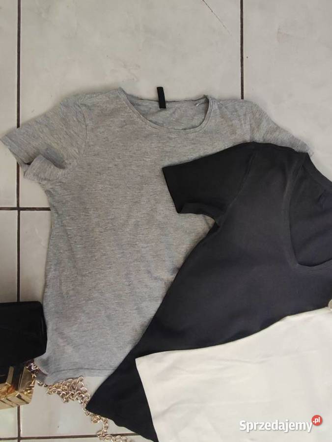 3 sztuki koszulka damska tshirt bluzka letnia z Kielce