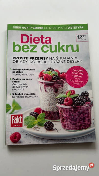 DIETA BEZ CUKRU Menu na 4 tygodnie Śniadania