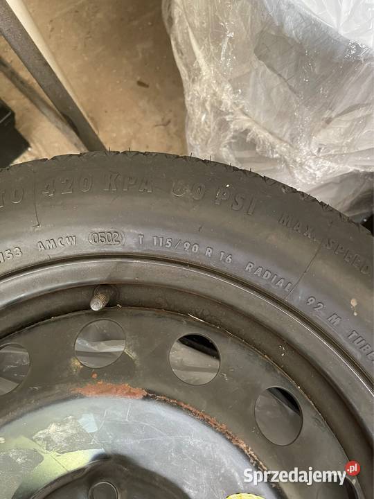 Koło dojazdowe 11590 r16 5x120 Rozmiar 16" Koła i felgi lubelskie Biłgoraj