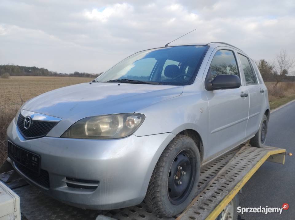 Mazda 2 DY Przedlift 2005r 14 D Srebrna Części Elbląg sprzedam