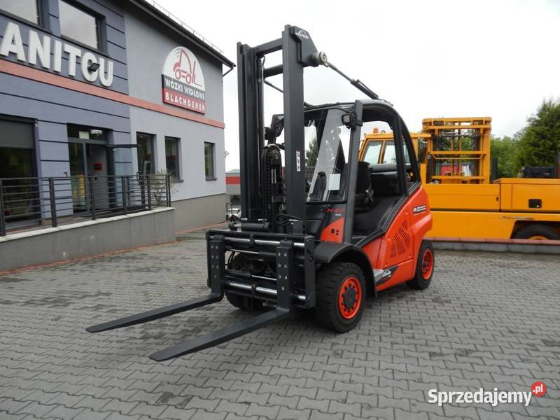 Gazowy wózek widłowy Linde H40T02 Duplex osprzęt