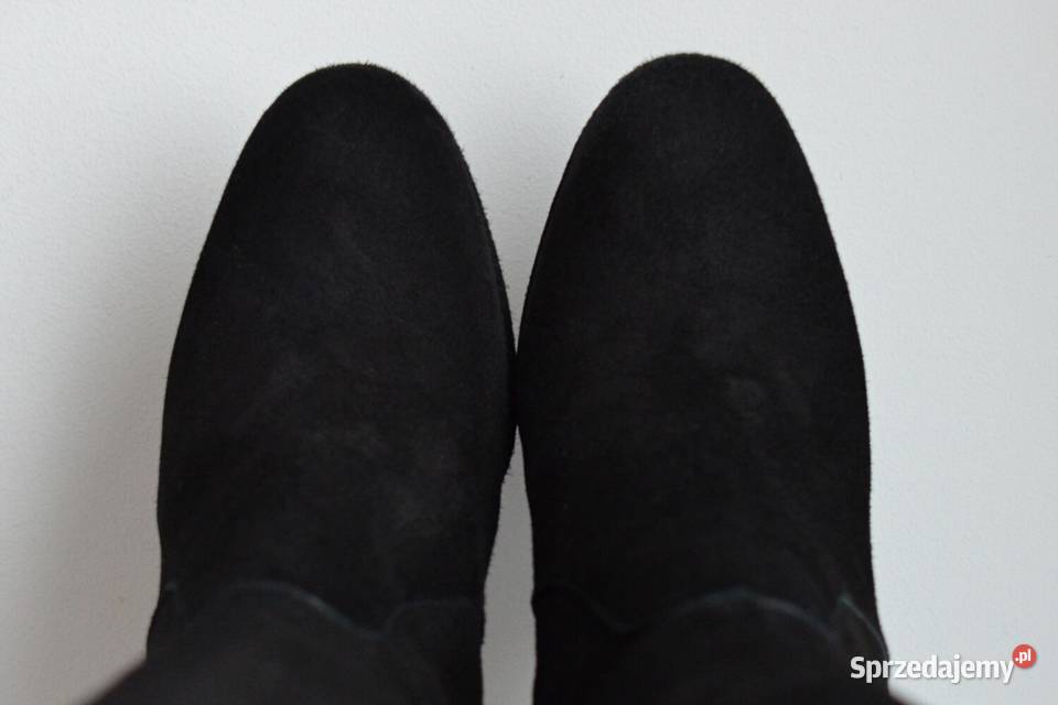 ŁADNIE dopasowne kozaki The Seller szpilka zamsz inna Białystok