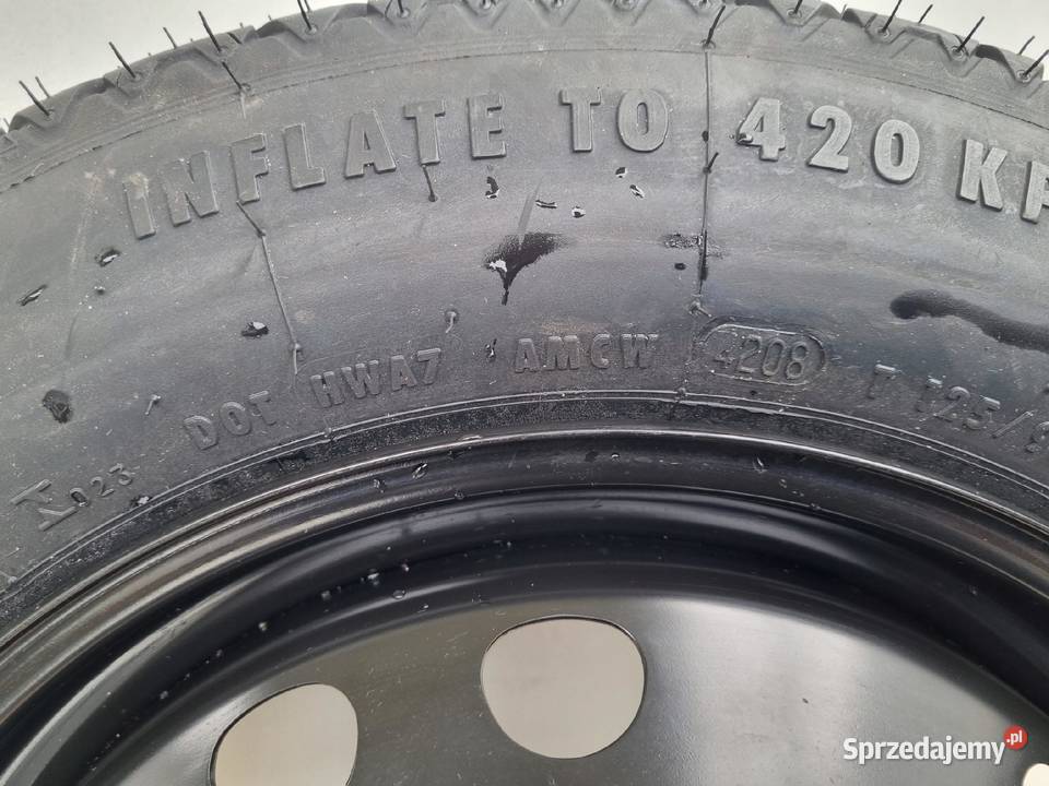 KOŁO DOJAZDOWE Fiat Alfa Romeo Mito dojazdówka lubelskie Chełm