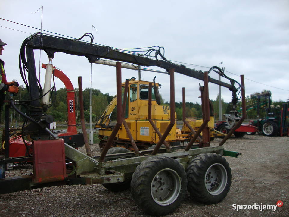 przyczepa do lasu leśna przyczepa z HDS Czaplinek