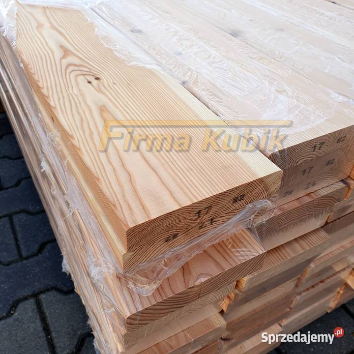 MODRZEW KANADYJSKI deska tarasowa 27x143 GŁADKI mazowieckie