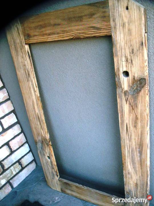 Stare okno rama okienna retro loft lustro