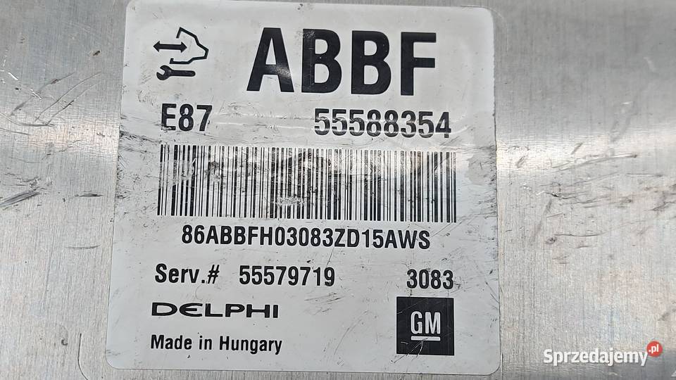 OPEL ASTRA J IV 12r ARBF komputer sterownik