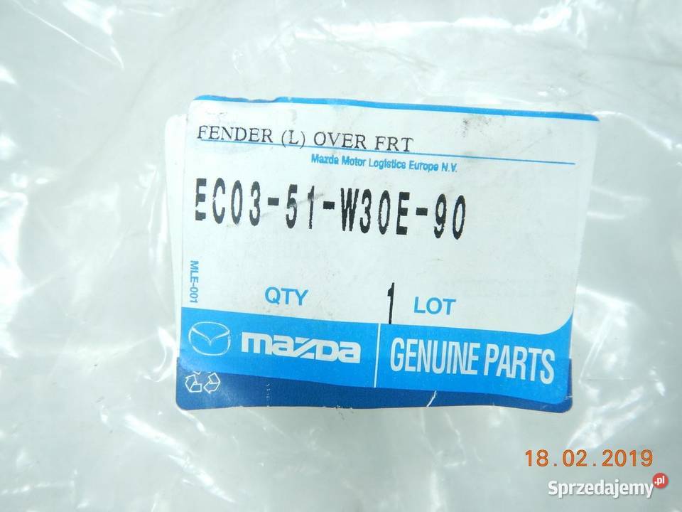 NAKŁADKA BŁOTNIKA LEWY PRZÓD MAZDA TRIBUTE