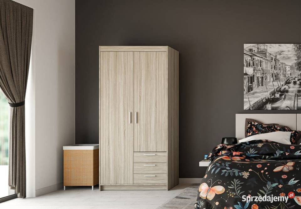 Szafa 90 dąb sonoma z szufladami szybka wysyłka Rybnik