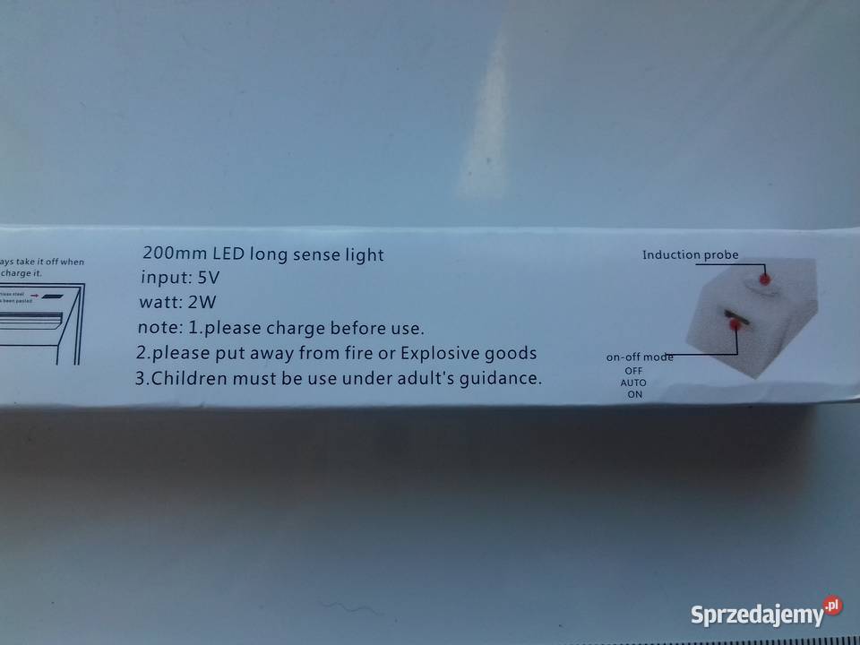 Lampka LED na czujnik ruchu i jasności 20 biały Bydgoszcz