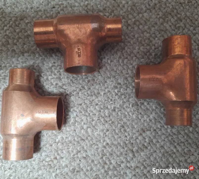 Trójnik Redukcyjny 18x22x15 miedziany 127 Kalisz