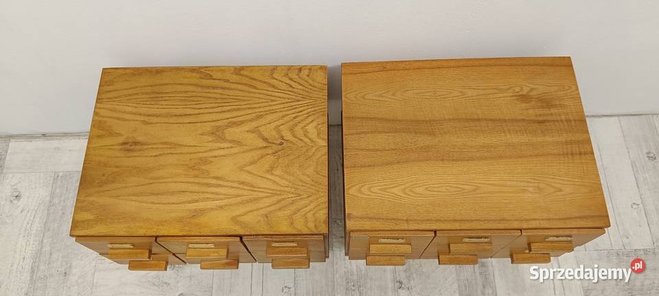 szafki nocne nakastliki drewniane vintage design Radomsko