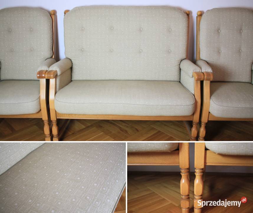Piękny komplet wypoczynkowy 2 fotele kanapa Pszczyna sprzedam