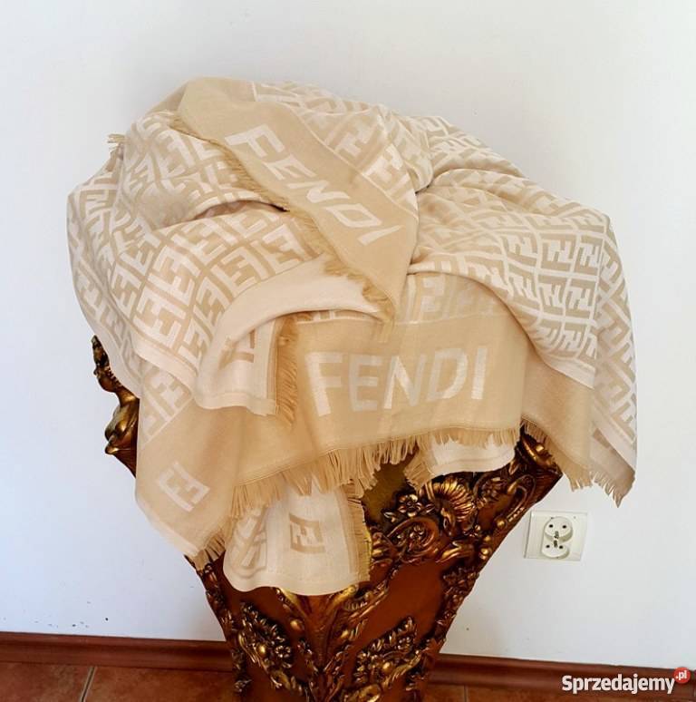 FENDI SZAL DUŻA CHUSTA FF FENDI CHUSTA MONOGRAM