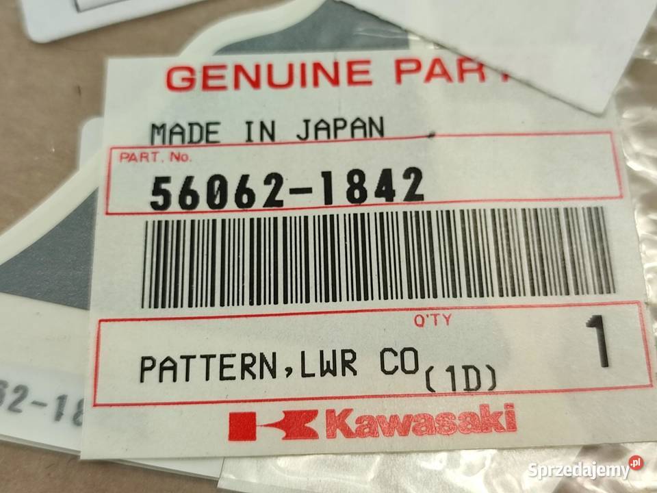 NAKLEJKA NA LEWY BOCZEK KAWASAKI ZX6R 1999 GREY