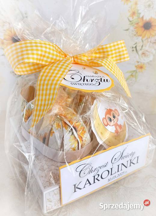 Kartka w pudełku na Roczek i Chrzest Komplet na Antyki, Sztuka, Kolekcje Połomia