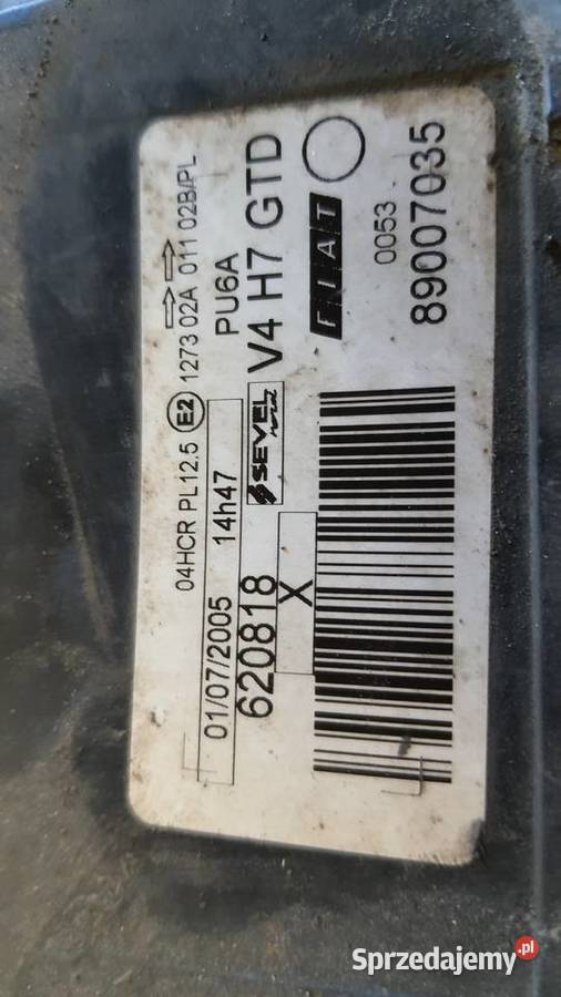 Lampy lampa przednie Fiat Ulysse lewa prawa osobowe Lublin