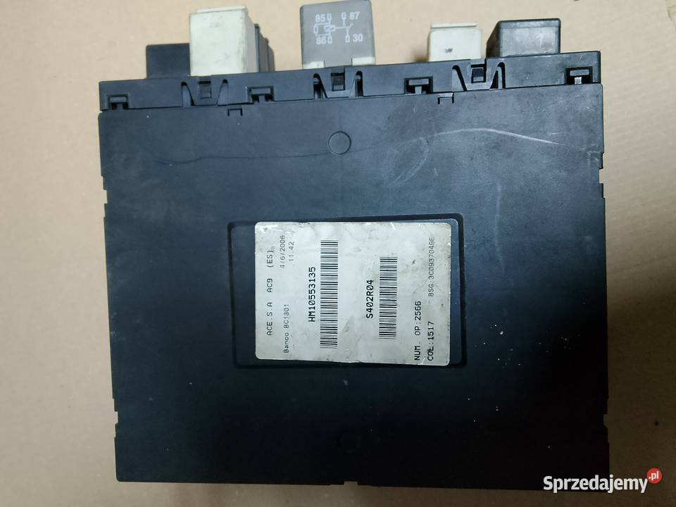 VW Golf V LEON II MODUŁ BORDNETZ 3C0937049E śląskie Nieborowice sprzedam