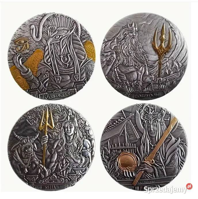 Kolekcjonerski zestaw monet medali z wizerunkami mazowieckie Warszawa